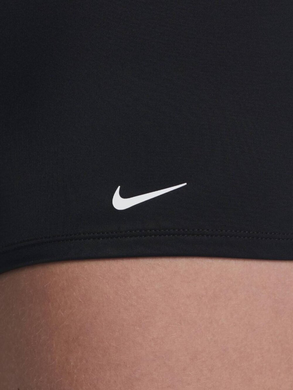 NIKE- Nike Logo Tape Shorts Black With White Logo Women LARGE NWT - Picture 5 of 5